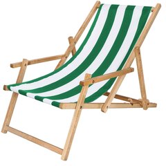 Kokkupandav tool Oxford, roheline/pruun цена и информация | Садовые стулья, кресла, пуфы | hansapost.ee