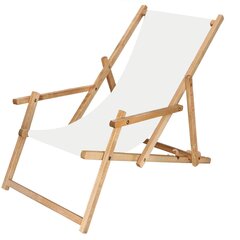 Kokkupandav tool Oxford, valge/pruun цена и информация | Садовые стулья, кресла, пуфы | hansapost.ee