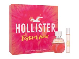 Набор парфюмерии для женщин Hollister Festival Vibes EDP, 50 мл + 15 мл цена и информация | Hollister Духи, косметика | hansapost.ee