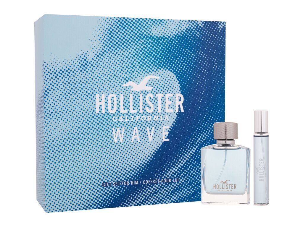 Tualettvesi Hollister Wave Man EDT meestele, 50 ml + 15 ml цена и информация | Parfüümid meestele | hansapost.ee