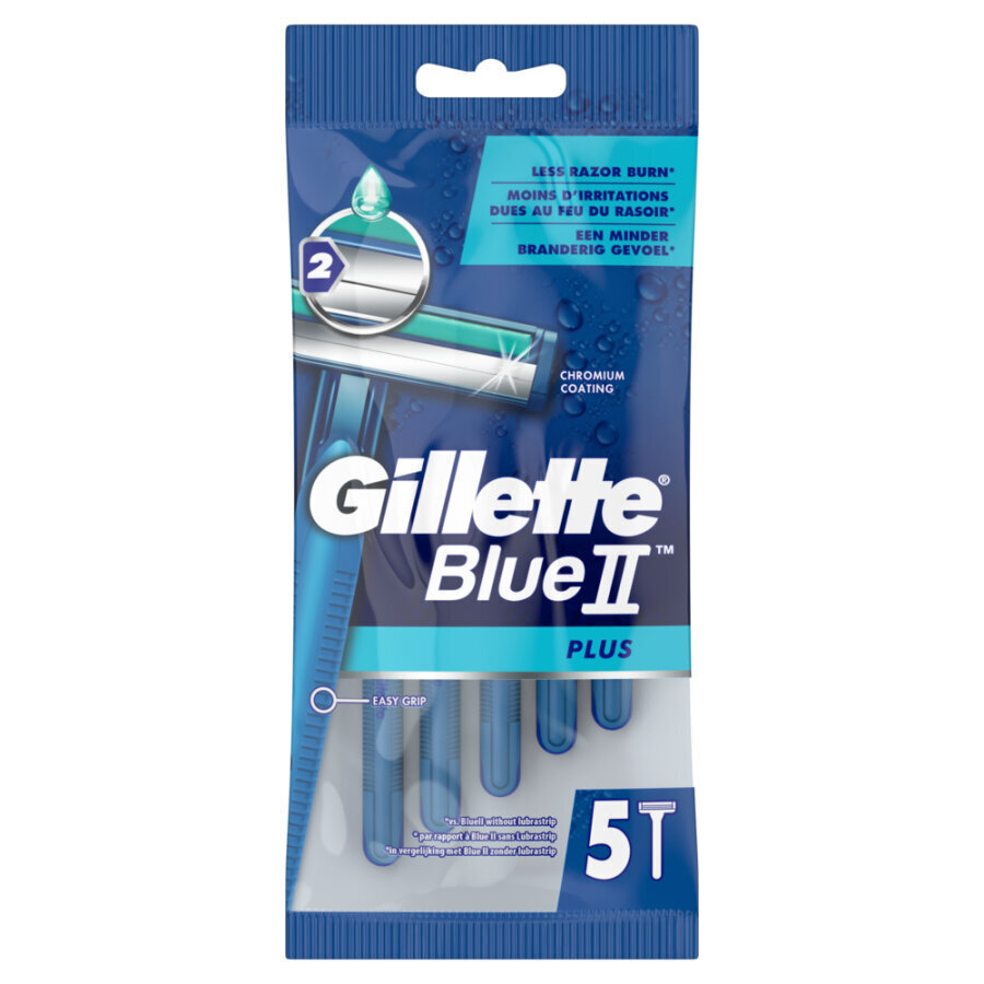 Ühekordsed raseerijad meestele Gillette Blue II 5 tk цена и информация | Raseerimisvahendid | hansapost.ee