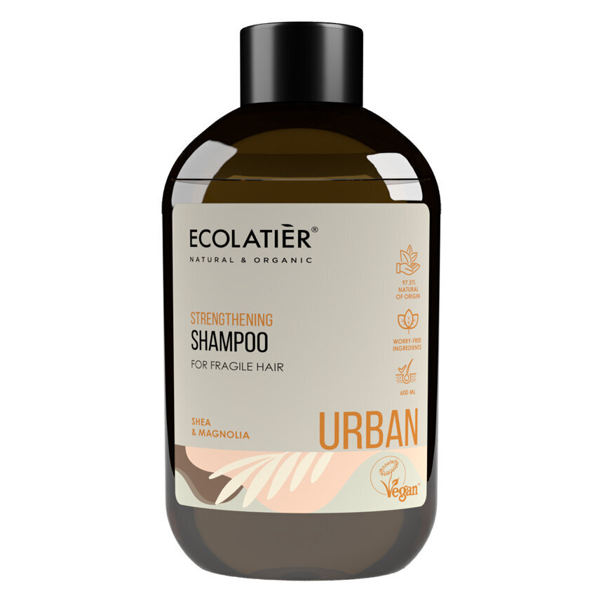 Tugevdav šampoon rabedatele juustele Ecolatier Urban, 600 ml цена и информация | Šampoonid | hansapost.ee