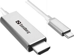 Sandberg, HDMI-USB/ C, 2 m hind ja info | Juhtmed ja kaablid | hansapost.ee