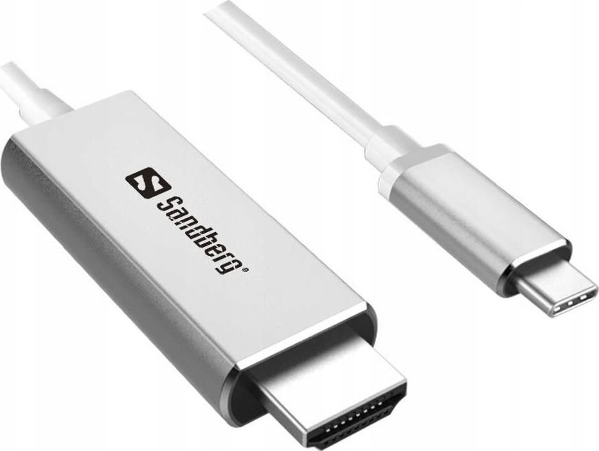 Sandberg, HDMI-USB/ C, 2 m цена и информация | Juhtmed ja kaablid | hansapost.ee