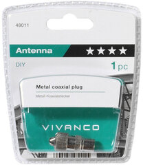 Vivanco coaxial крепление, металл (48011) цена и информация | Кабели и провода | hansapost.ee