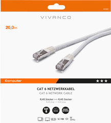 Vivanco, RJ45, 20 m hind ja info | Juhtmed ja kaablid | hansapost.ee