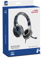Speedlink kõrvaklapid + mikrofon Raidor PS4, must (SL-450303-BE) hind ja info | Kõrvaklapid | hansapost.ee