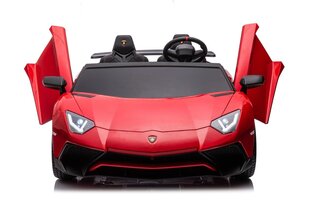 Двухместный детский электромобиль Lamborghini Aventador SV Strong Vehicle, красный цена и информация | Электромобили для детей | hansapost.ee