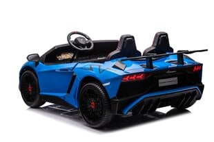 Двухместный детский электромобиль Lamborghini Aventador SV Strong, синий цена и информация | Электромобили для детей | hansapost.ee