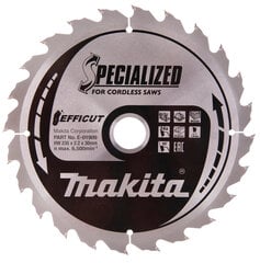 T.C.T saeketas, 235 x 2.2 x 30 mm, 20° T24 E-01909 Makita hind ja info | Elektrilised saed, ketassaed ja tarvikud | hansapost.ee