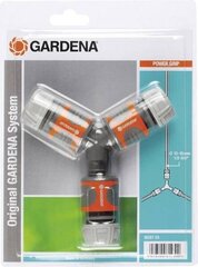 Комплект двухходовых соединителей для шлангов Gardena, 1/2" и 5/8" цена и информация | Оборудование для полива | hansapost.ee