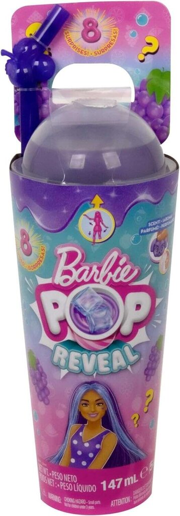 Puuviljasarja nukukomplekt koos 8 üllatusviinamarjaga Barbie Pop Reveal hind ja info | Mänguasjad tüdrukutele | hansapost.ee