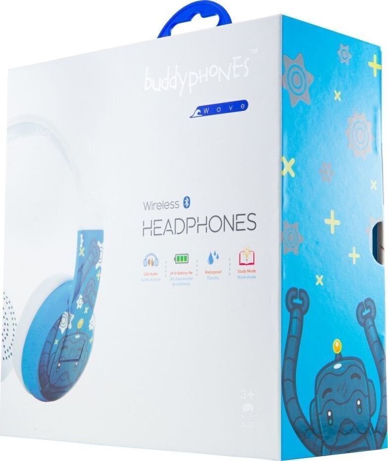 BuddyPhones 3+ Wave Robot 75/85/94 Blue цена и информация | Kõrvaklapid | hansapost.ee