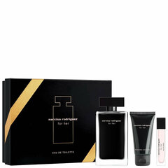 Kosmeetikakomplekt Narciso Rodriguez For Her EDT naistele: tualettvesi 100 ml + tualettvesi 10 ml + kehakreem 50 ml цена и информация | Женские духи | hansapost.ee