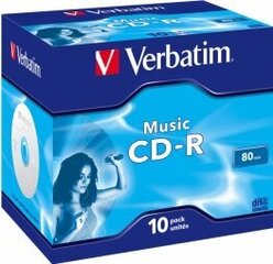 Matrix CD-R Audio sõnasõnaline 80 minuti muusika, 10 pakki juveeli hind ja info | Vinüülplaadid, CD, DVD | hansapost.ee