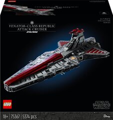 75367 LEGO® Star Wars Венатор - республиканский штурмовой крейсер цена и информация | Конструкторы и кубики | hansapost.ee