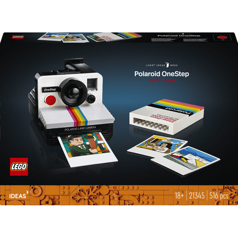 21345 Lego® Ideas Kaamera Polaroid OneStep Sx-70 hind ja info | Klotsid ja konstruktorid | hansapost.ee