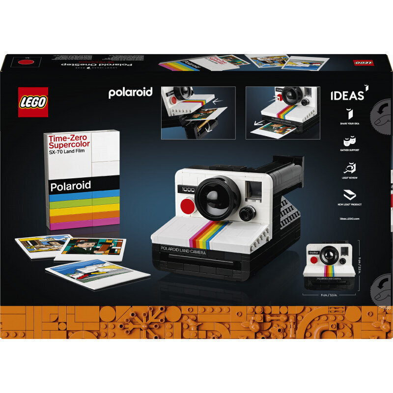 21345 Lego® Ideas Kaamera Polaroid OneStep Sx-70 цена и информация | Klotsid ja konstruktorid | hansapost.ee