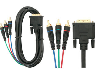 Oem, DVI - 3x RCA, 3 m цена и информация | Кабели и провода | hansapost.ee