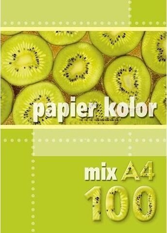Värviline kahepoolne paber Kreska A4, 100 lehte, must hind ja info | Vihikud, märkmikud ja paberikaubad | hansapost.ee