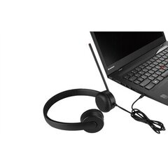 Juhtmega kõnekeskuse peakomplekt/kõrvaklapid mikrofoniga Lenovo Essential цена и информация | Наушники | hansapost.ee