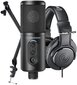 Audio Technica ATR2500x-USB + ATH-M20x + Boom Arm hind ja info | Kõrvaklapid | hansapost.ee