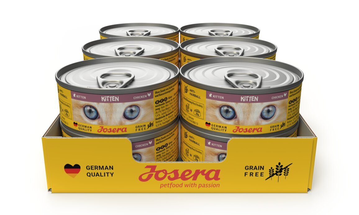 Josera Kitten väikestele kassipoegadele koos kanaga, 12x85 g hind ja info | Kassikonservid | hansapost.ee