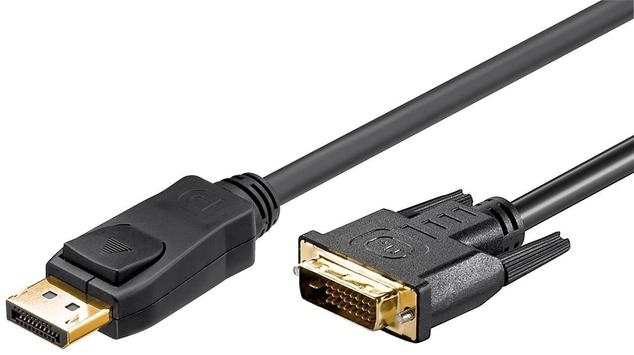 Goobay, DisplayPort - DVI-D, 1 m hind ja info | Juhtmed ja kaablid | hansapost.ee