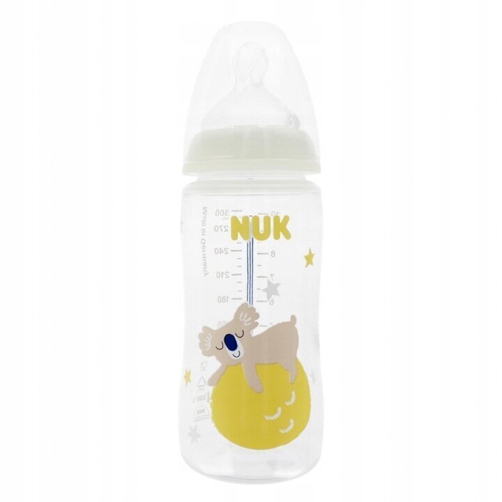 Pudel Nuk Night Teddy 1439, 6-18 kuud, 300 ml hind ja info | Lutipudelid ja tarvikud | hansapost.ee