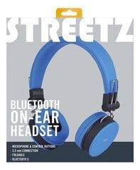 STREETZ Foldable BT наушники , 3.5 мм Синие цена и информация | Наушники | hansapost.ee