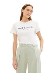 Tom Tailor naiste T-särk, valge цена и информация | Женские футболки | hansapost.ee