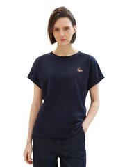 Женская футболка Tom Tailor, темно-синий цвет цена и информация | Женские футболки | hansapost.ee