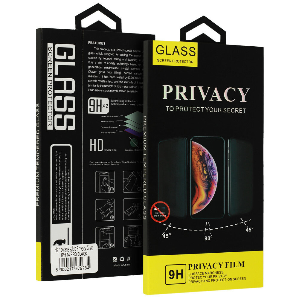 Privacy Glass - iPhone 15 Pro цена и информация | Ekraani kaitseklaasid ja kaitsekiled | hansapost.ee