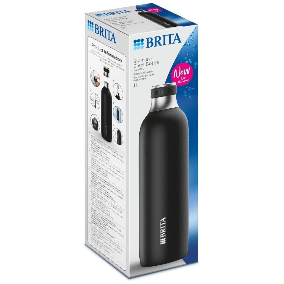 Joogipudel Brita Soda Trio, 1 l цена и информация | Joogipudelid | hansapost.ee