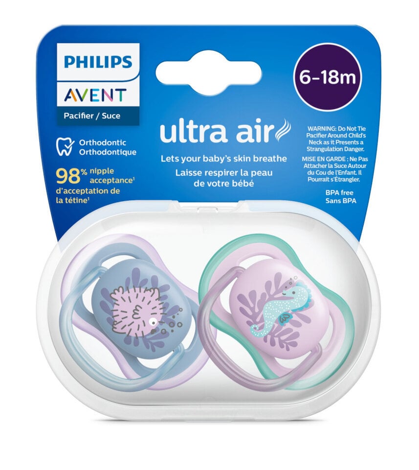 Lutt Philips Avent SCF091/17 Ultra Air, 6-18 kuud, 2 tk. hind ja info |  Lutid | hansapost.ee