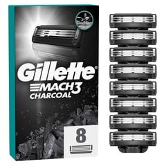 Raseerimispead meestele Gillette Mach3 Charcoal, 8 tk. цена и информация | Косметика и средства для бритья | hansapost.ee