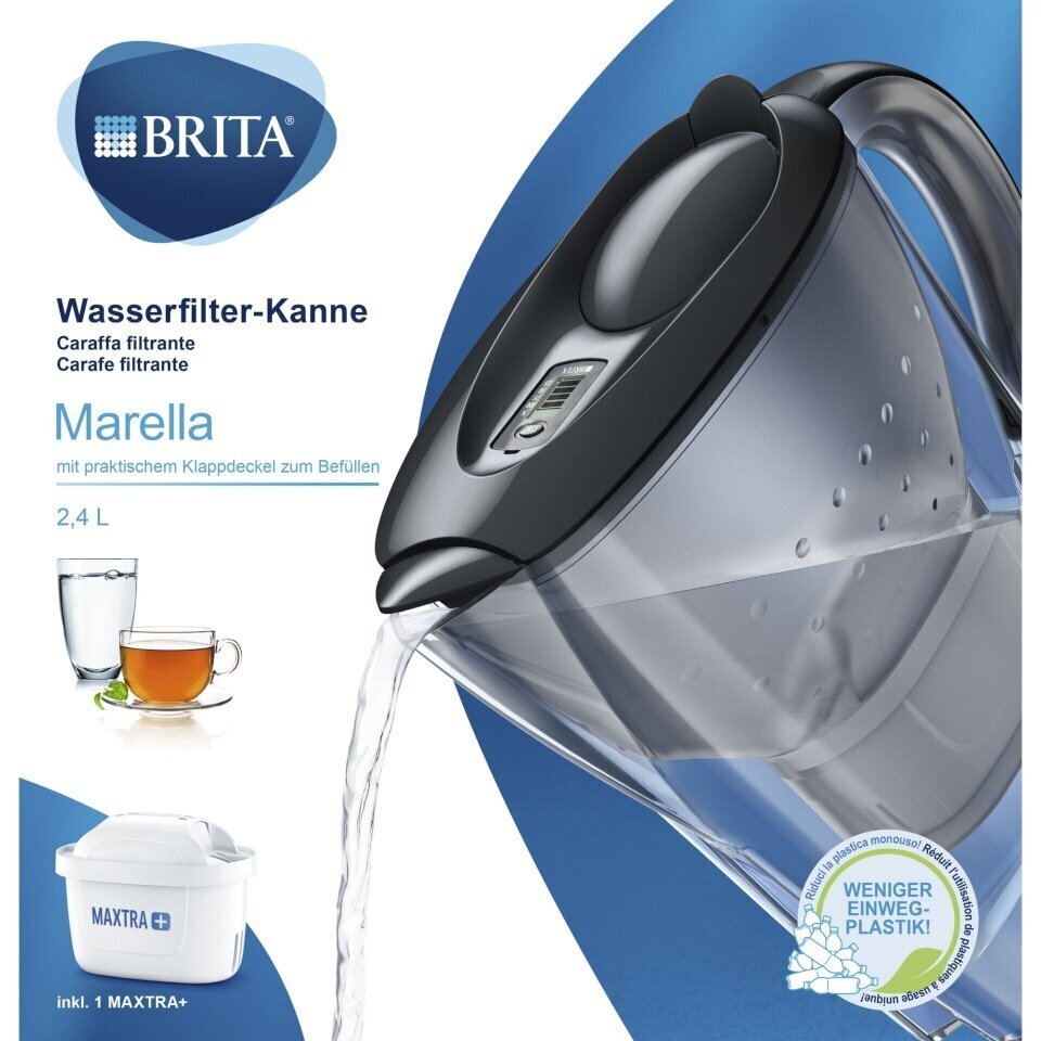 Brita veefilterkann Marella graphite цена и информация | Veefilterkannud ja veefiltrid | hansapost.ee