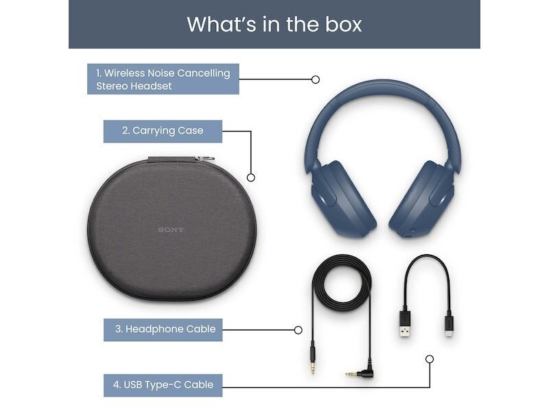 Sony juhtmevabad kõrvaklapid WH-XB910NL, sinine цена и информация | Kõrvaklapid | hansapost.ee