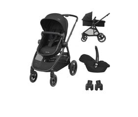 Maxi-Cosi universaalne jalutuskäru Zelia 3 Duo 3in1, Essential Black price and information | Vankrid, jalutuskärud | hansapost.ee