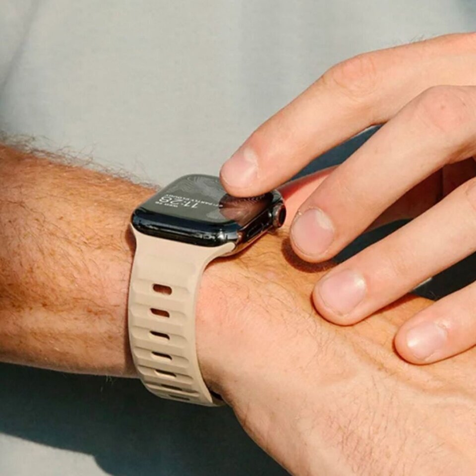 Tech-Protect IconBand Line Apple Watch, must цена и информация | Nutikellade aksessuaarid ja tarvikud | hansapost.ee