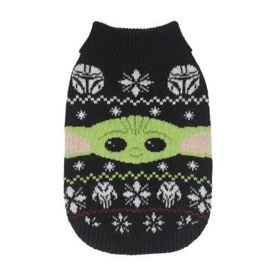 Kampsun koertele Dog sweater knitted The Mandalorian, must цена и информация | Koerte riided | hansapost.ee