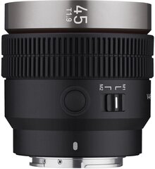 Samyang V-AF 45mm T1.9 объектив для Sony FE цена и информация | Samyang Мобильные телефоны, Фото и Видео | hansapost.ee