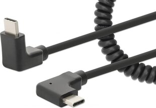 Manhattan, USB-C, 60 Вт / 3 А, 35 - 100 см цена и информация | Кабели и провода | hansapost.ee