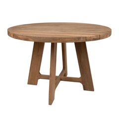 Laud KATALINA D120xH78cm, taaskasutatud tiikpuu price and information | Kitchen tables, dining tables | hansapost.ee