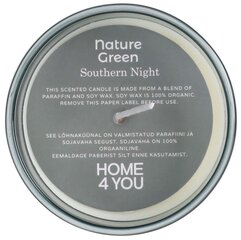 Lõhnaküünal klaasis Nature Green H9,5cm, Southern Night цена и информация | Подсвечники, свечи | hansapost.ee