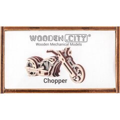 Puidust pusle 3D mini Chopper Wooden City hind ja info | Klotsid ja konstruktorid | hansapost.ee