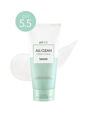 Puhastusgeel madala happesusega tundlikule nahale, Heimish pH 5.5 All Clean Green Foam, 150ml hind ja info | Näopuhastusvahendid | hansapost.ee