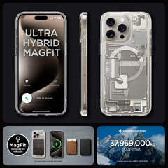 Case SPIGEN Ultra Hybrid Mag Magsafe ACS06802 for Iphone 15 - White цена и информация | Чехлы для телефонов | hansapost.ee