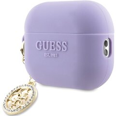 Guess GUAP23DSLGHDU AirPods Pro 2 cover purpurowy|purple 3D Rubber 4G Diamond Charm цена и информация | Амбушюры | hansapost.ee