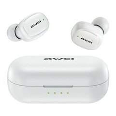 AWEI słuchawki Bluetooth 5.1 T13 Pro TWS + stacja dokująca biały|white цена и информация | Наушники | hansapost.ee